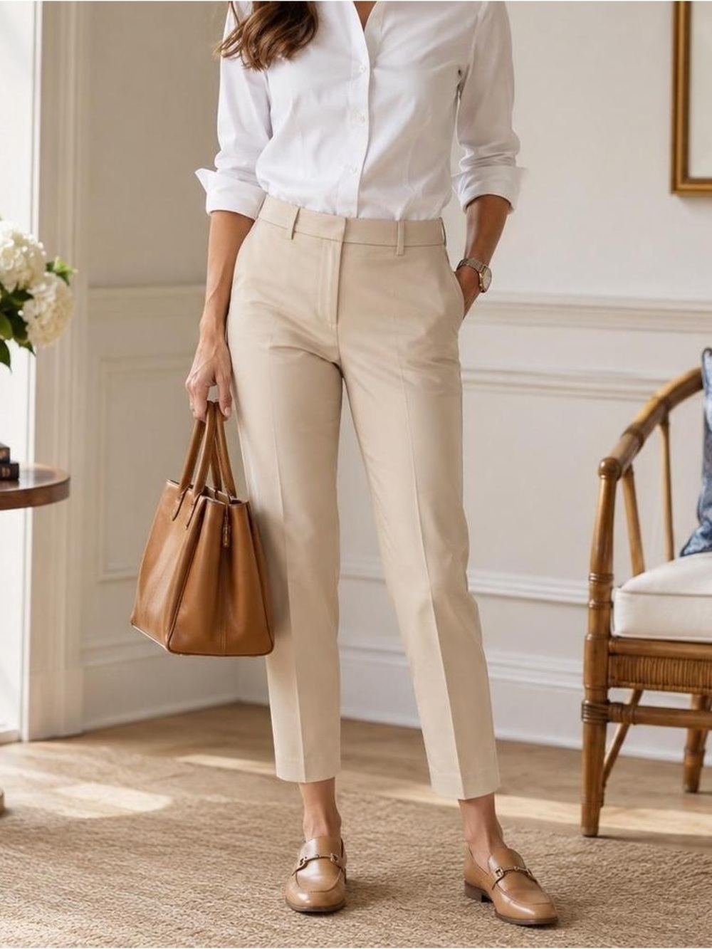 Ann Taylor The Ankle Pant Mid Rise